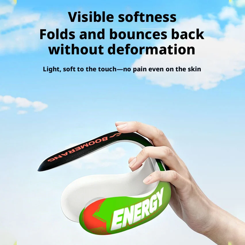 Flying Disc Toy for Outdoor Sports, Soft Touch EVA Foam Return Dart, Three-Leaf Spinner, Summer Camping Outdoor Toys For Kids