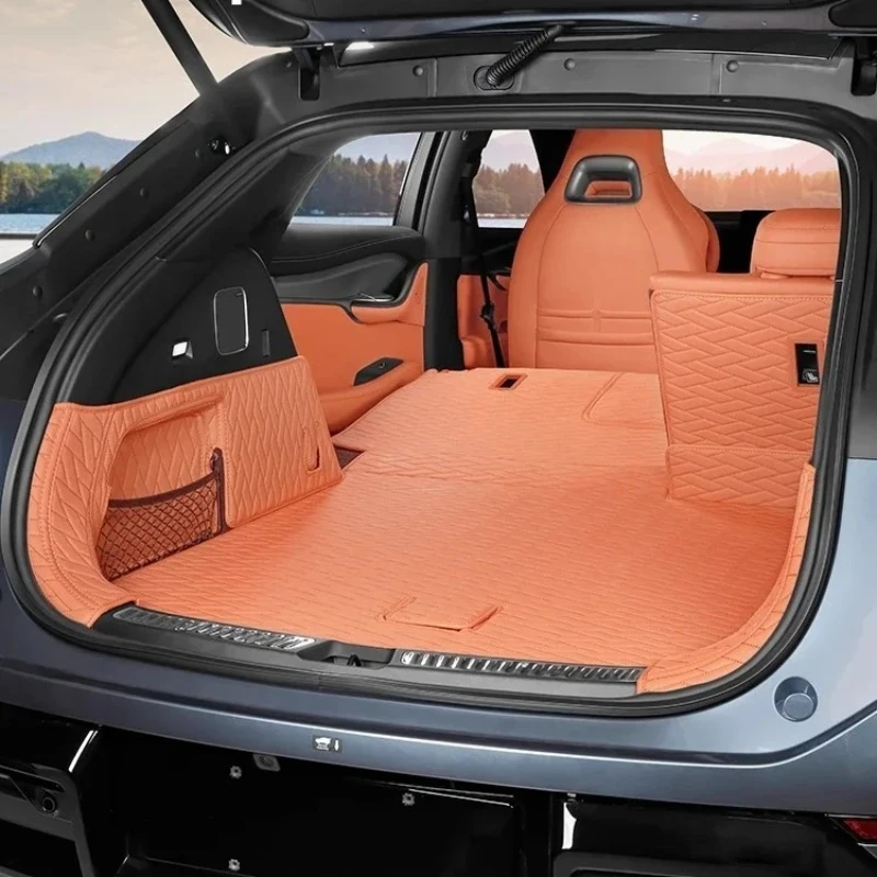 Picture 3: For BYD Sealion 7 2024 2025 Accessories Rear Trunk Mats Leather Anti-scratch All-inclusive Cargo Liner Luggage Protective Pad