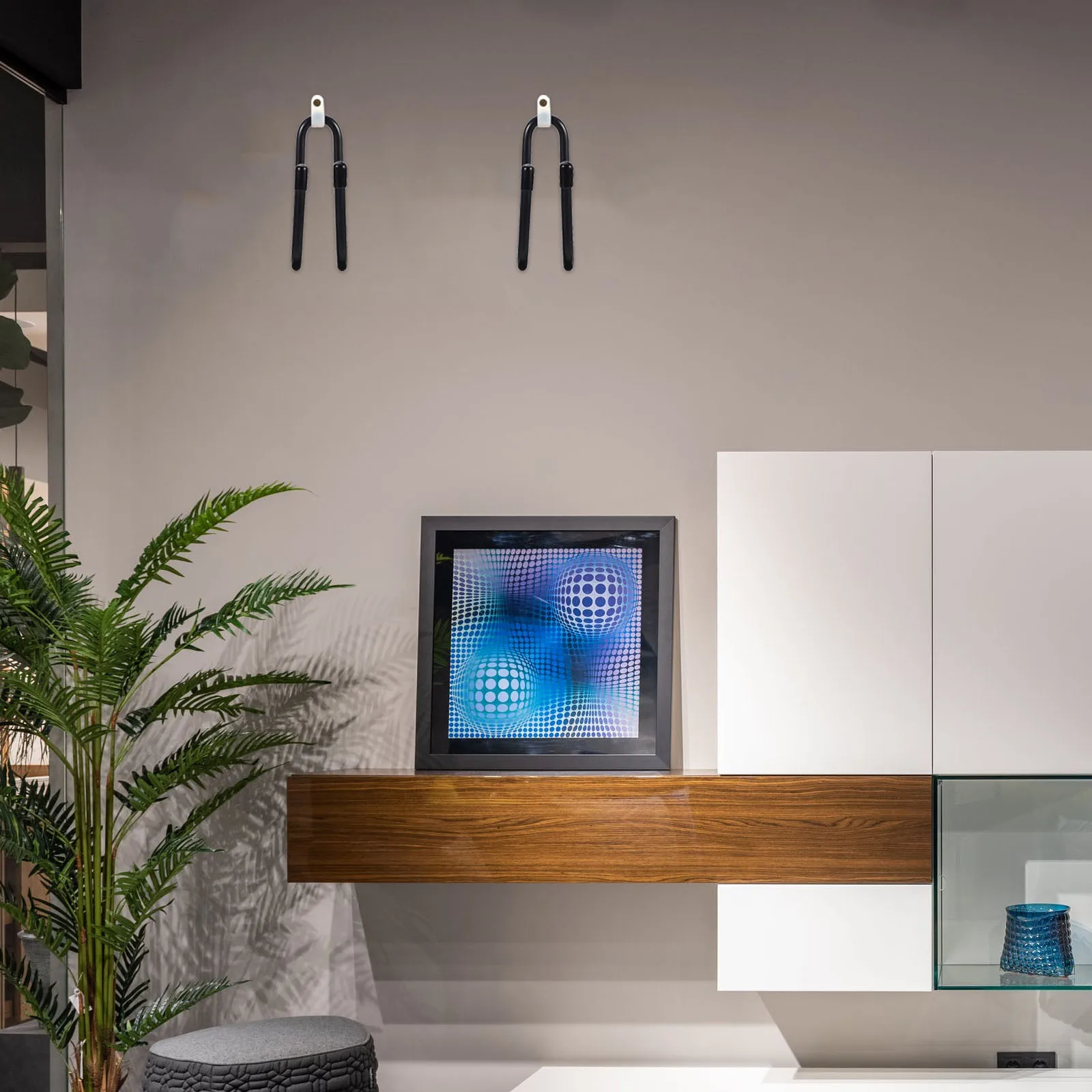 

2Pcs Wall Hooks Aluminum Alloy Space Saving Hat Guitar Hangers Corrosion Resistant Wear Resistant Home Use Shelf Holder