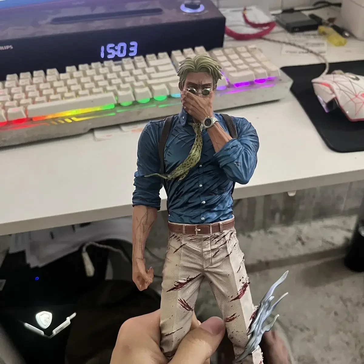 32CM Nieuwe Nanami Kento Figuur Jujutsu Kaisen Anime Figuren Pvc Standbeeld Kamer desktop decoratie Collection Model Speelgoed Halloween gift