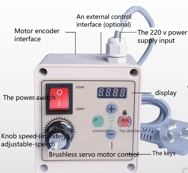 Brushless motor high power 220v permanent magnet DC motor drive controller sanding belt woodworking machinery