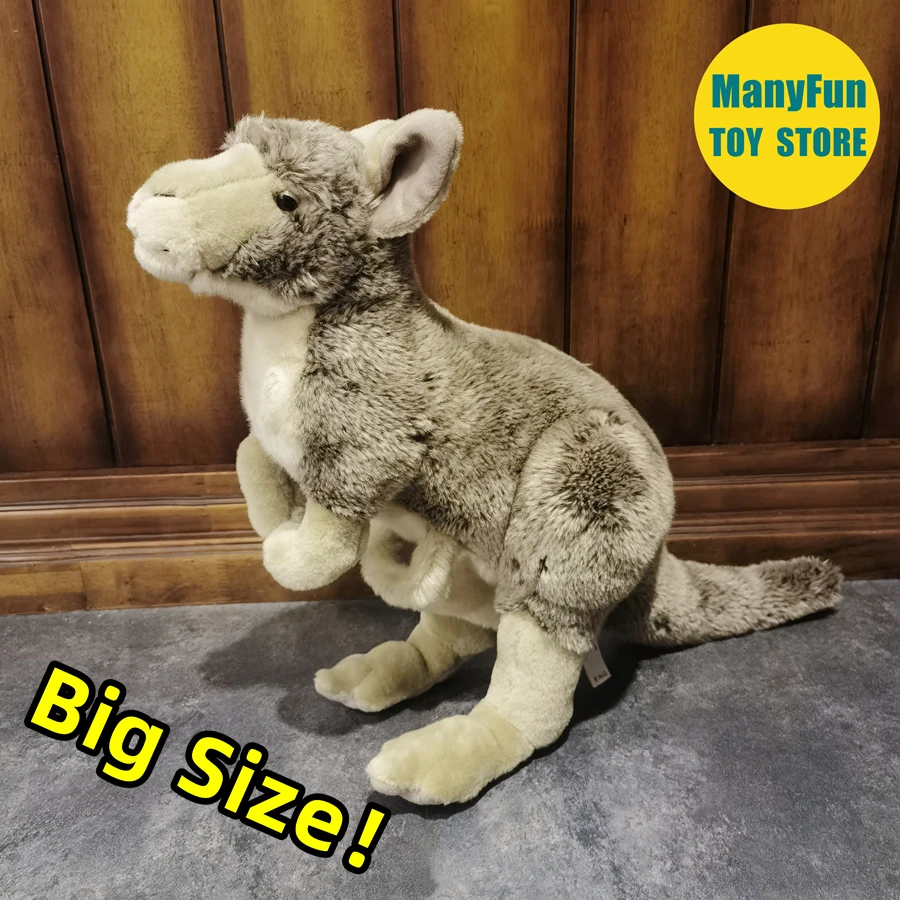 

Realistic Kangaroo High Fidelity Quokka Plushie Kangaroo Plush Toys Lifelike Animals Simulation Stuffed Doll Kawai Toy Gifts Kid