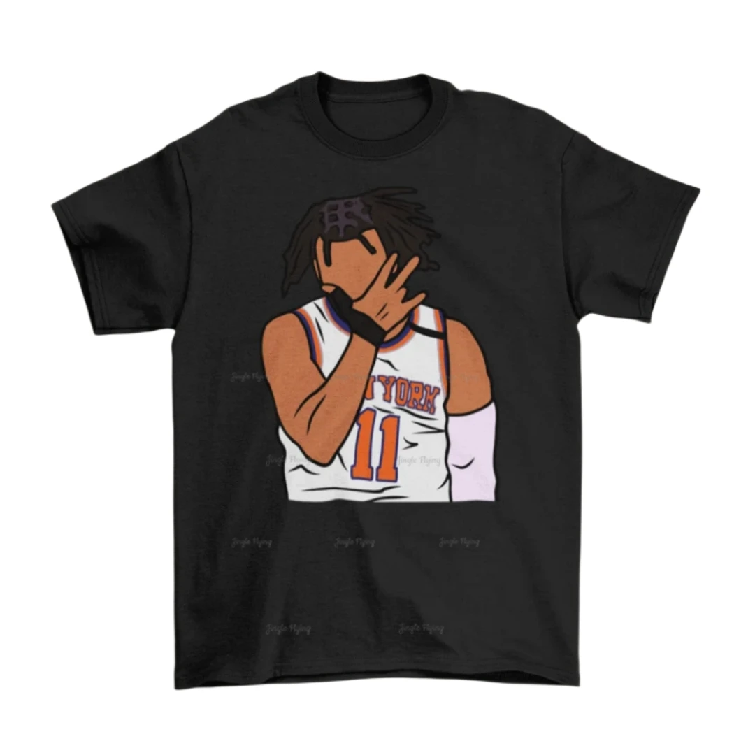 Jalen Brunson 3 Point Celebration T-Shirt 100% Cotton Clothing Adult Unisex