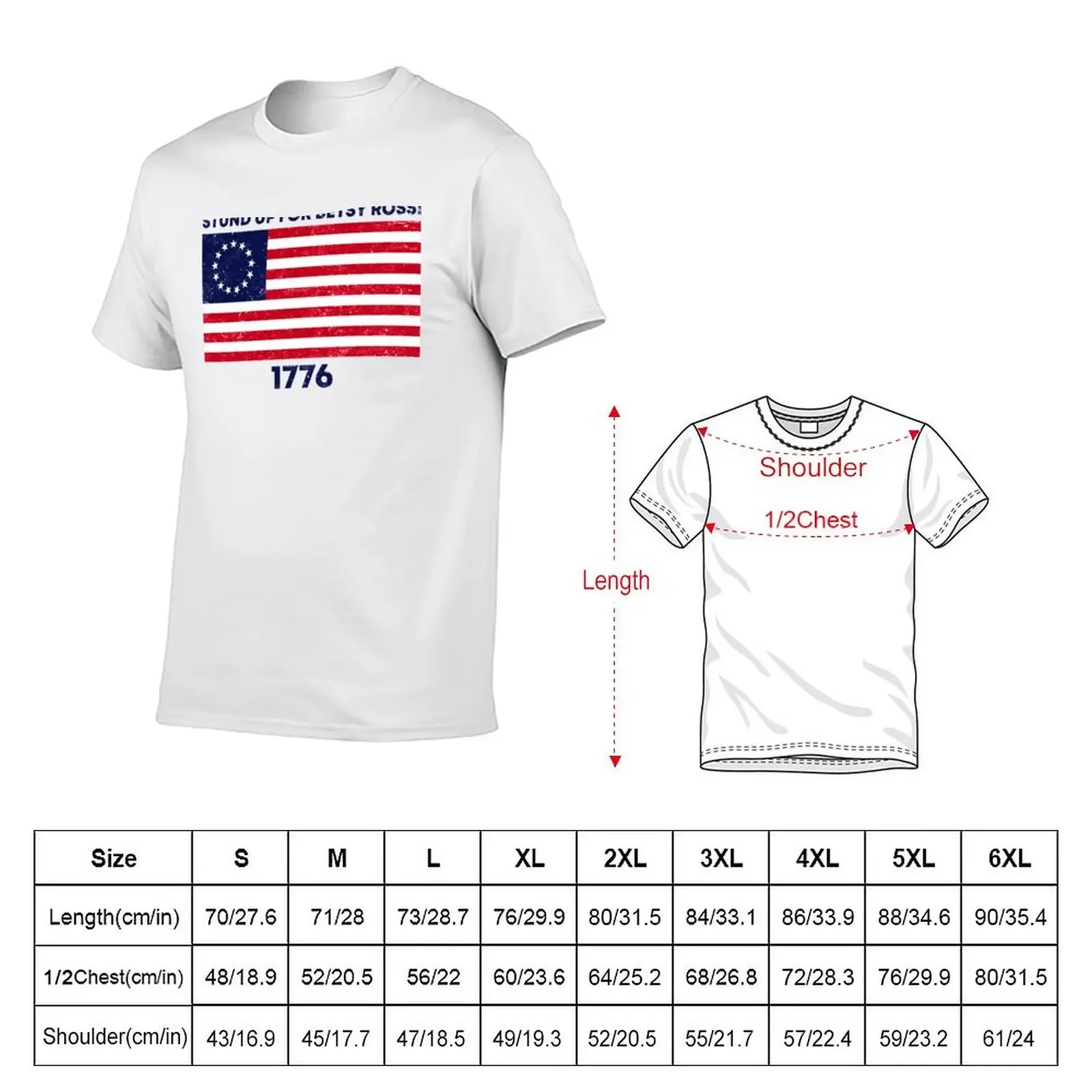 rush limbaugh stund up for betsy Ross Flag 4th of july T-Shirt Short sleeve tee plus size clothes anime shirts men