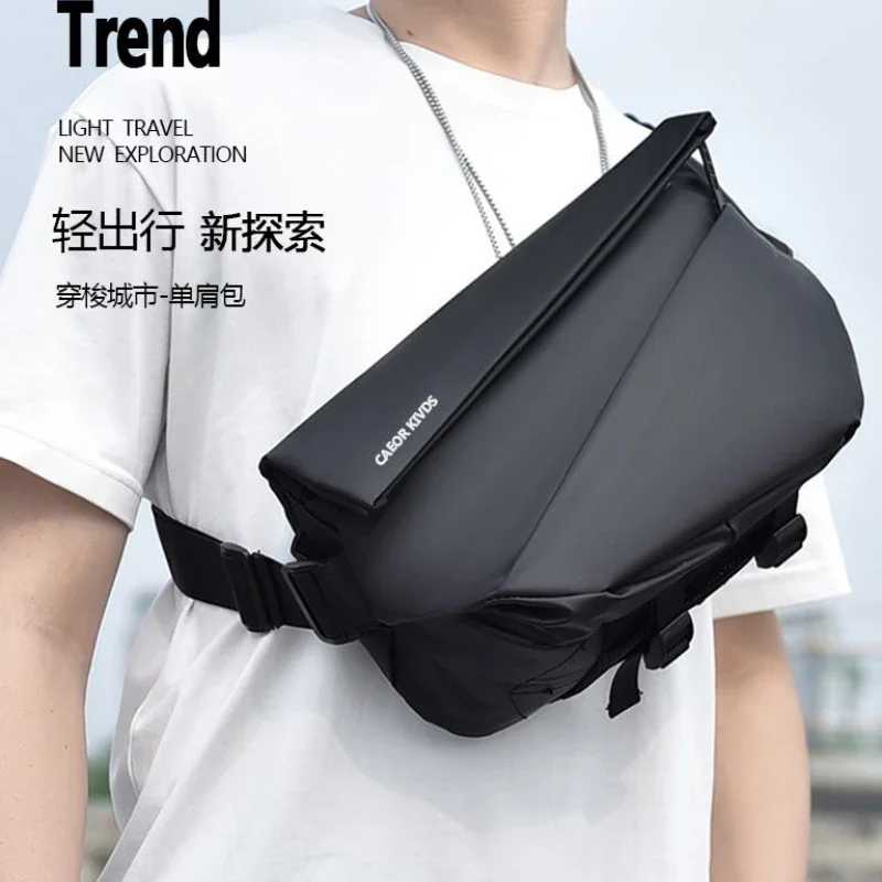 2024 New Fashion Satchel Cool Bag Men Student Shoulder Bag Boy Cycling Backpack Shoulder Crossbody Function Sports Crossbody Bag