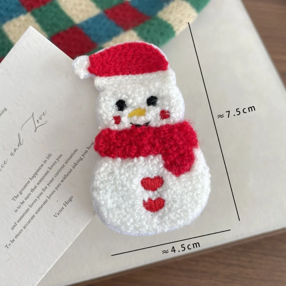 Polar Bear Christmas Hair Clip Gloves Stocking Xmas Barrettes Bell Snowflake Santa Claus Hairpin Hair Styling Accessory