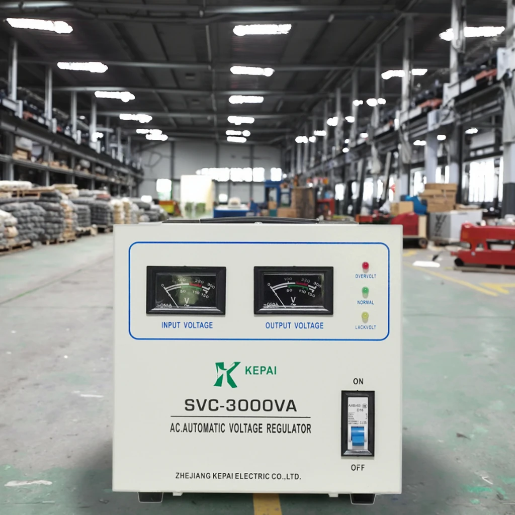 SVC 3KVA Single Phase Voltage Stabilizer 140V-260V Voltage Protector Pointer Display Stabilizers for Chemistry Lab Equipment