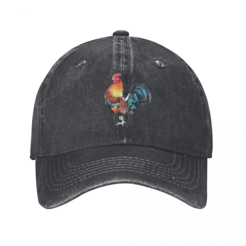 Rooster Denim Baseball Cap Eat Chicken Bone Outdoor Gym Trucker Hat Spring Wholesale Women Men y2k Cool Design Baseball Caps