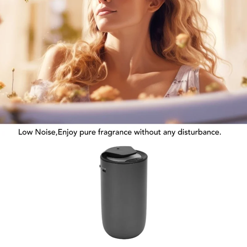 Low Noise Waterless Essential Oil Diffuser Aluminum Alloy Portable Leak Proof Aromatherapy Diffuser For Car Home 15ml