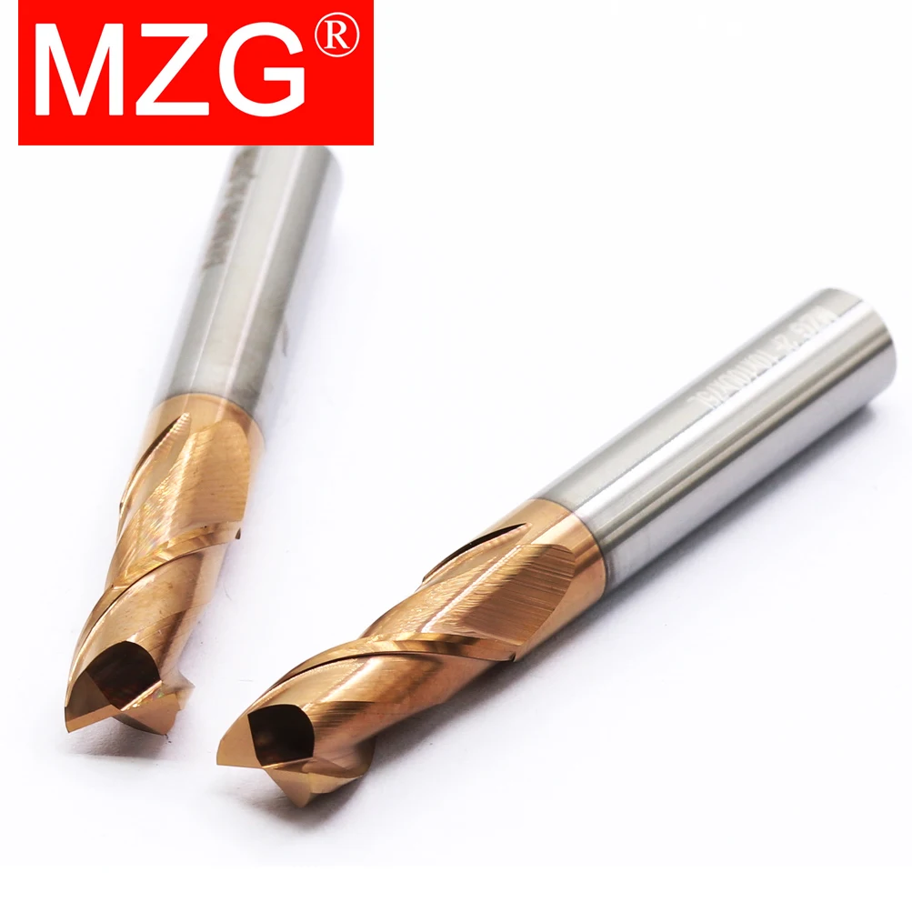 MZG 2 Flute HRC55 1 2 3 4 5 6 8 10 12 Carbide end mill Milling cutting Tools Alloy Tungsten Steel EndMills CNC machine end mills