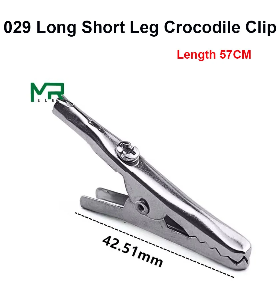 Insulated Crocodile clip Plastic Handle Cable Lead Test Charging Clamp Metal Crocodile Clamp Length 50mm