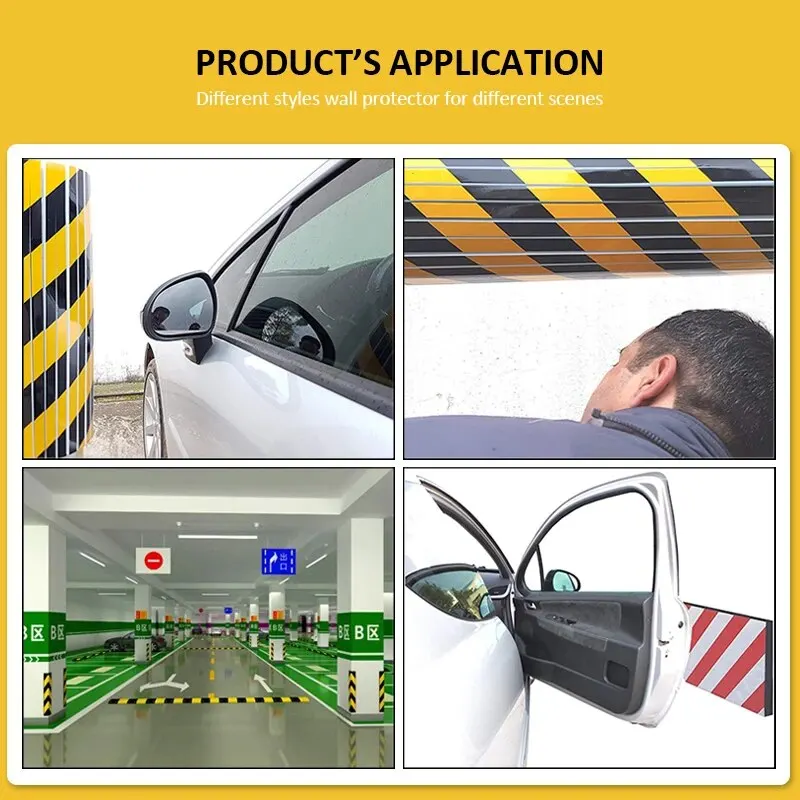 VOOFENG Garage Wall Protector Garage Parking Flat Aid Effective Crash Protection Warning Strip Increase Daytime Visibility