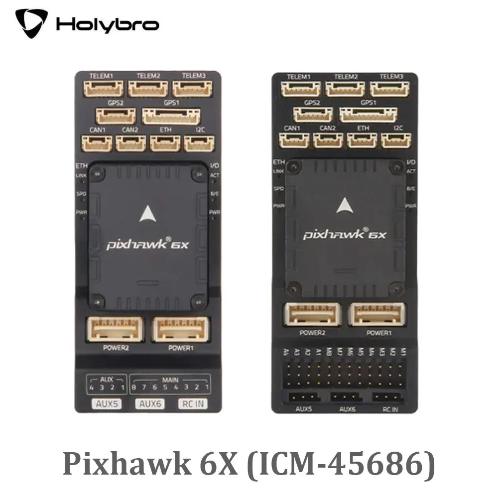 

Стандартный комплект полетного контроллера HolyBro Pixhawk 6X (ICM-45686)/мини-набор с M9N / M10 GPS-модулем для радиоуправляемого многовинтового самолета