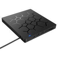 External CD/DVD Drive USB 3.0 Type-C 6 in 1 DVD Drive Player with SD/TF & USB3.0 Optical Drives for PC