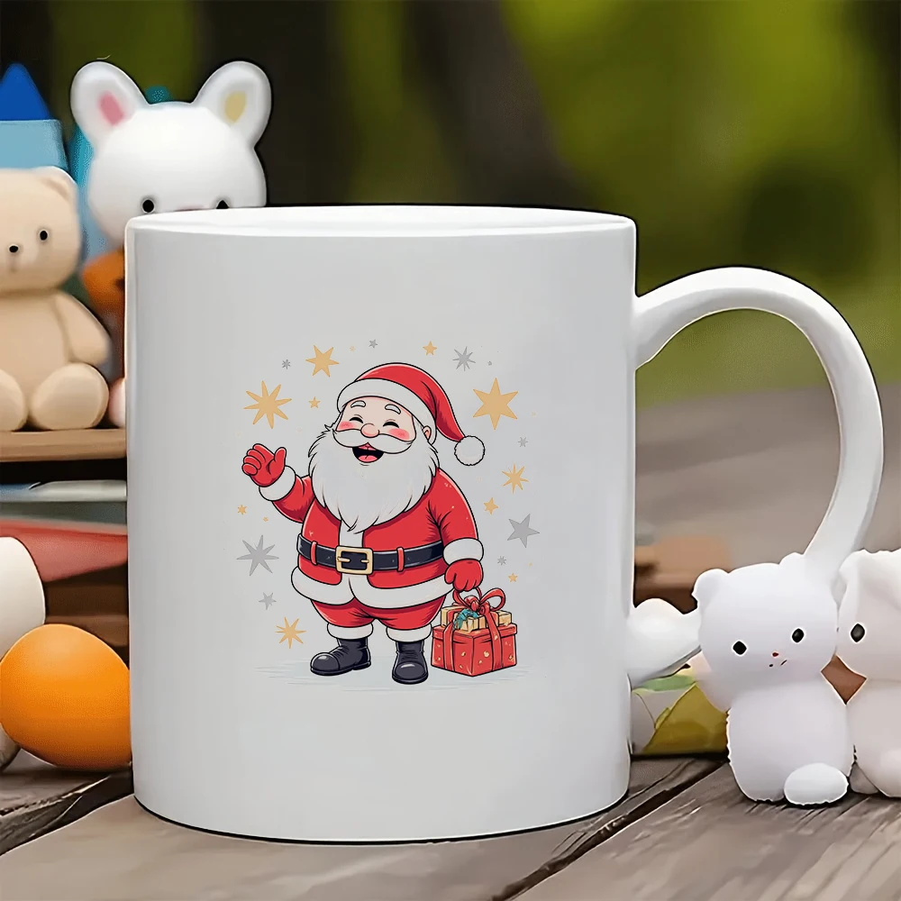 

11oz Santa Claus cartoon mug + Santa Claus cartoon cup Birthday Gift Christmas Gift Family Office Coffee Cup