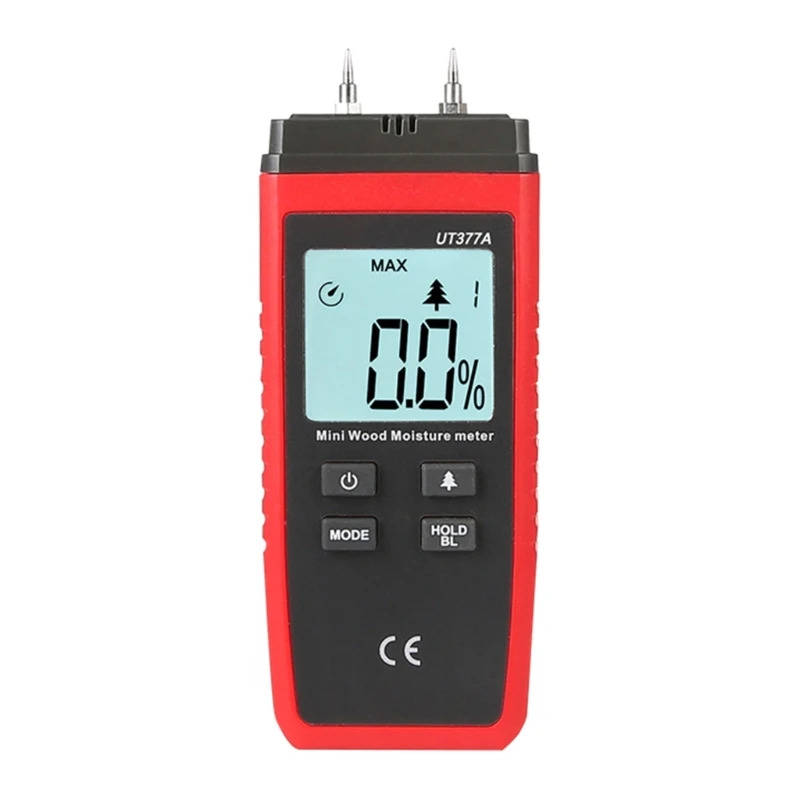 

Digital Pin Type Moisture Meter Moisture Detector Data Hold Min Value