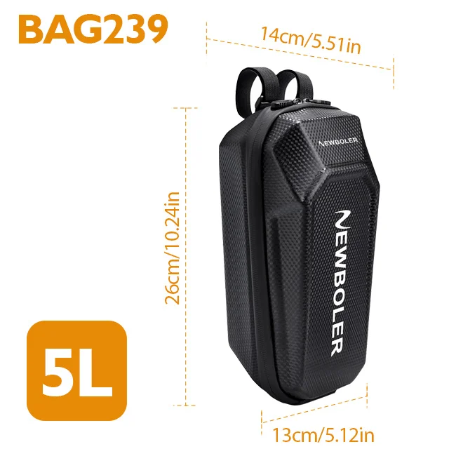 NEWBOLER 3L/5L Elektrische Scootertas Accessoires Elektrische voertuigtas met waterfleszak Waterdichte scooter voortas Fietstas