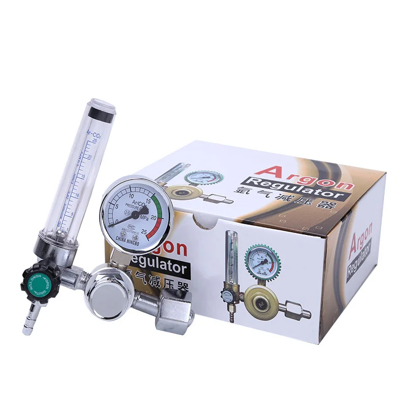 

Safe 0-25Mpa Argon Regulator CO2 Mig Tig Flow-Meter Gas-Regulators Flowmeter Welding Weld Gauge Pressure Reducer