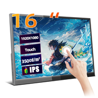 14/15.6/16 inches Portable touchscreen FHD  IPS Panel Secondary Display Computer Monitor Type-C HDMI for Xbox Switch laptops