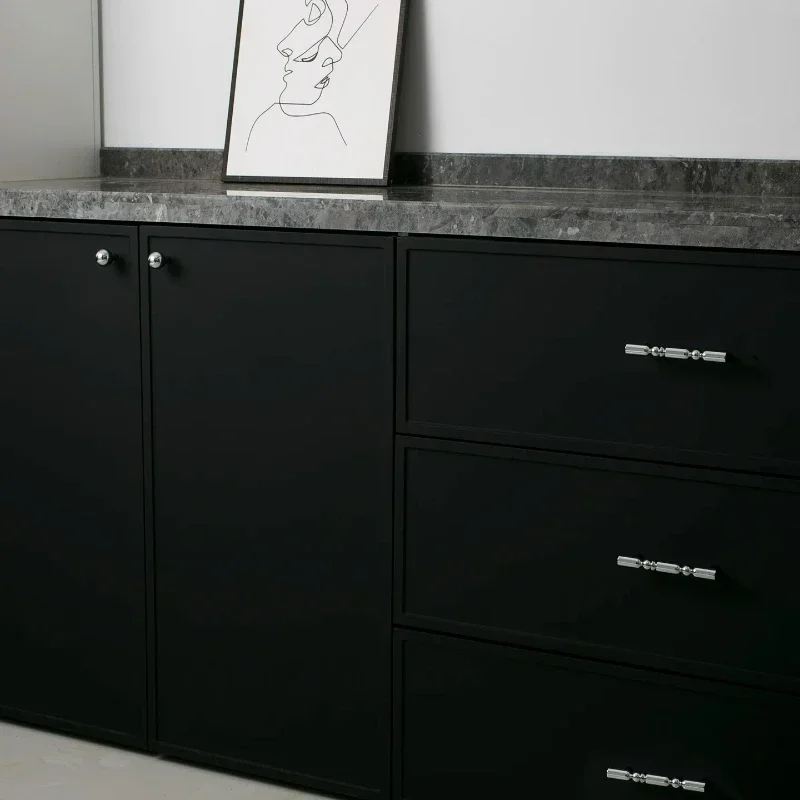 Galvanisierter Luxus-Schubladengriff aus Messing, langer Griff für Kleiderschrank, Schuhschrank, antiker französischer Silber-Schranktürgriff – Detail 24