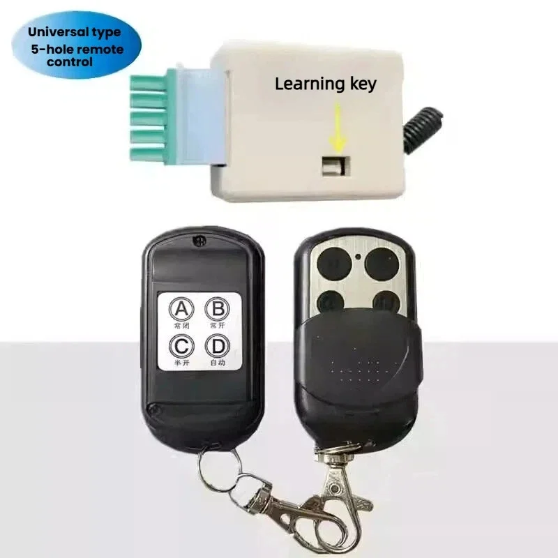Automatic sensor door 5-foot wireless remote control 5-hole learning type ABCD normally open/lock door remote control