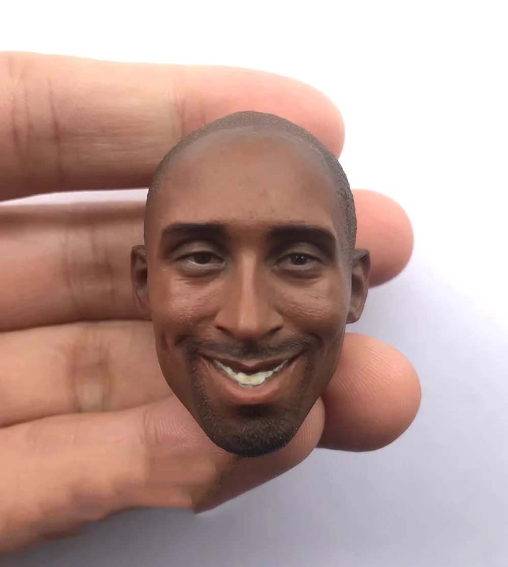 1/6 Toys Model Basketball Player Bryant Male Head Sculpt Carving Shooting Guard Smile Version For 12