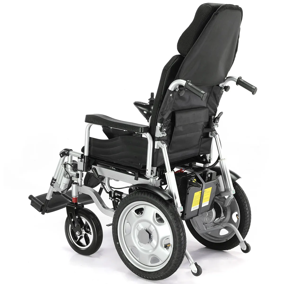Remote Control Reclining High Back Wheelchair Fast Folding All Terrain Electric Wheelchair