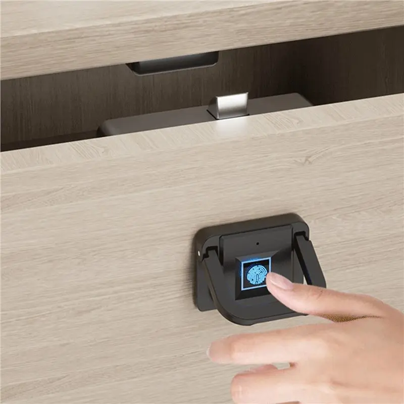 ABJF-3X Smart Drawer Fingerprint Lock Fingerprint Lock Home Locker Lock Office Furniture Electronic Cabinet Lock Bedside Lock