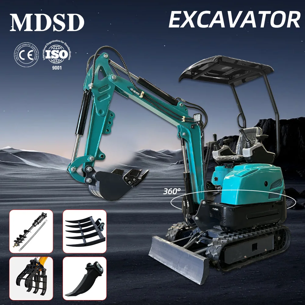 0.8-2 طن حفارة صغيرة يورو 5/EPA/CE حفار صغير حفار زاحف يستخدم للأراضي الزراعية المنزلية بيع مخصص شحن مجاني