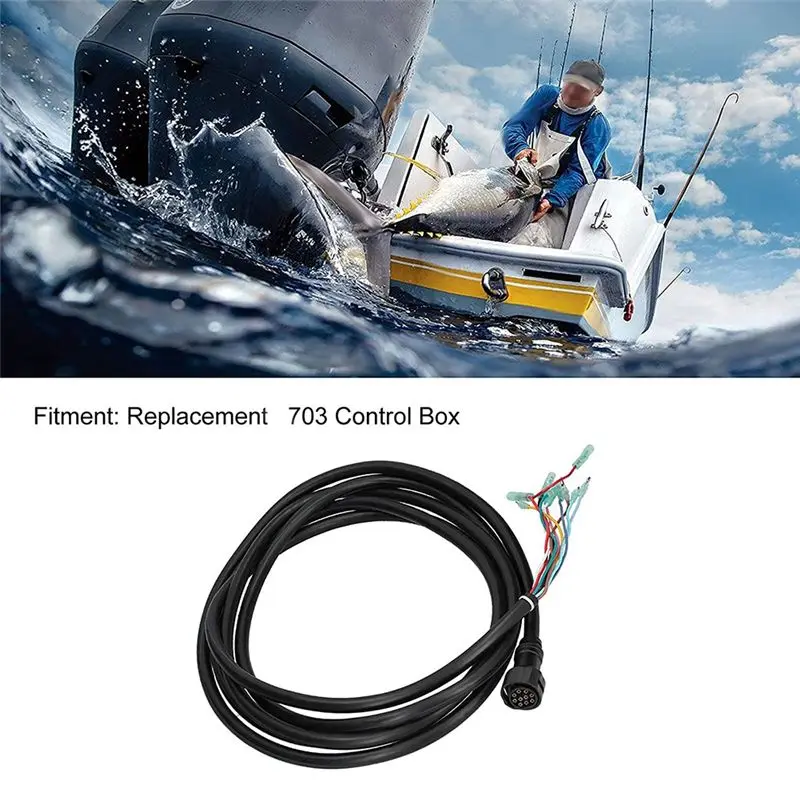 AEA7-5M/16Ft 10 Pin Main Wire Harness Extension Cable 688‑8258A‑20‑00 Suitable For Yamaha Outboard Engine 703 Control Box