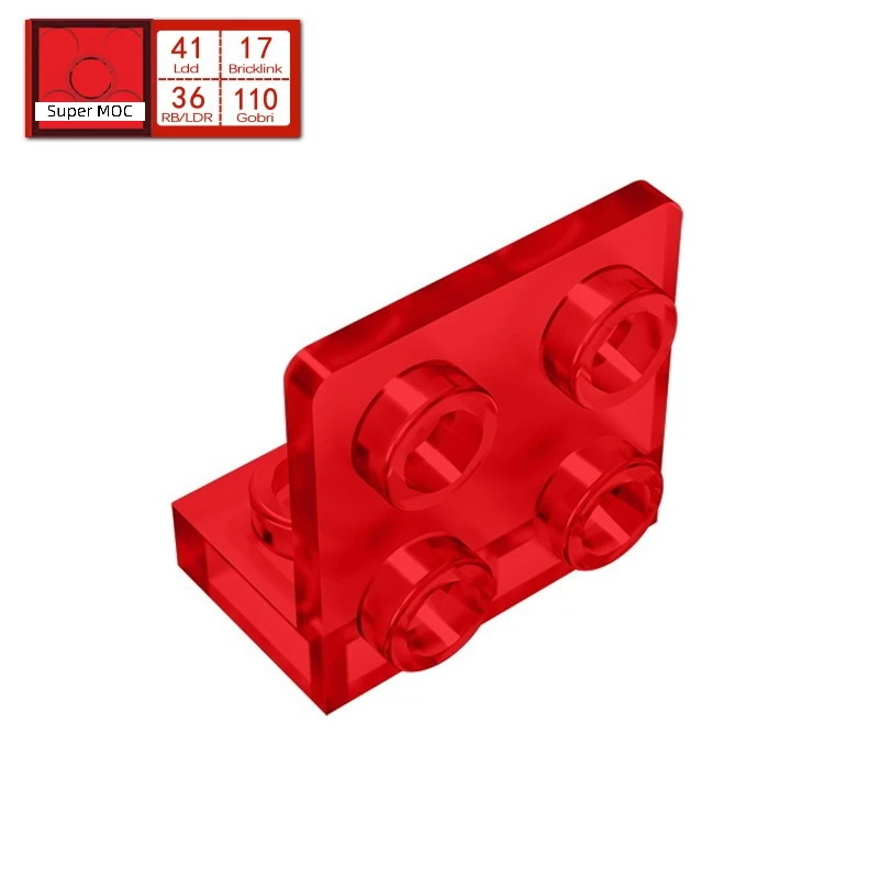 10PCS Moc Accessories Compatible with 99207 Bracket 1x2-2x2 Building Blocks Inverted Plate Bricks Particle Puzzle Idea DIY Toys - view 3