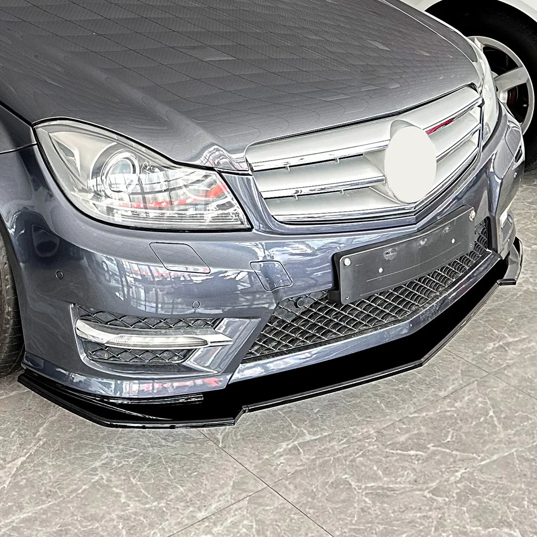 

Front Spoiler Lip Splitter Diffuser ABS Glossy Black Kits For Mercedes Benz C Class W204 S204 AMG Line 2011-2014 Facelift Tuning