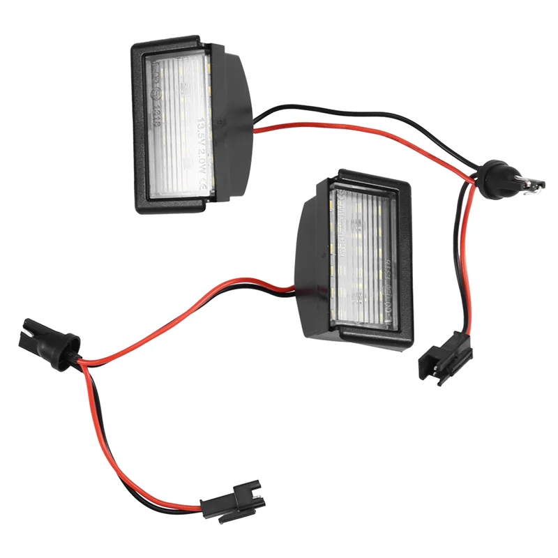 

【Падение цены! !】 Для Benz ML W164 2009-2011 Smart Roadster Белый светодиодный светильник номерного знака 2 шт. 6500K