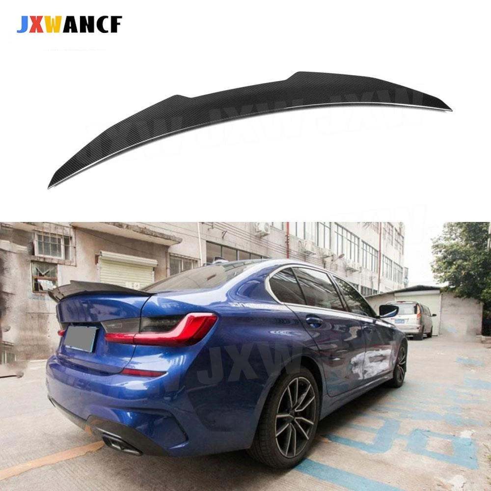 

JXWANCF Спойлер на заднее крыло багажника из углеродного волокна для BMW 3 серии G20 G80 M3 320i 325i 330i M340i 2019-2022 Задний спойлер на крыло