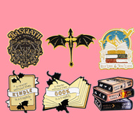 Fantasy Fourth Wing Enamel Pins Cartoon Anime Brooch Lapel Pin Badge on Backpack Clothing Accessories Fashion Jewelry Fans Gifts