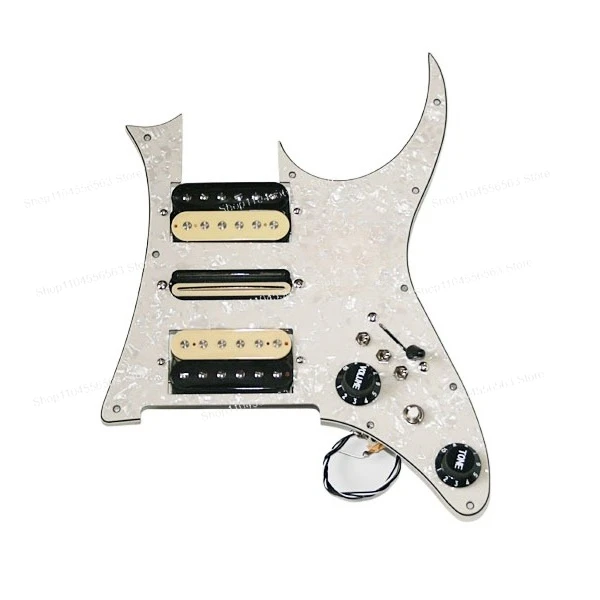Suitable For IBANEZ JEM/RG Guitar Pickguard Circuit Board, Double/Single/Double Pickup Complete Assembly with Full Wiring Kit