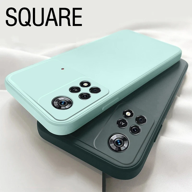 NEW Original Square Liquid Silicone Phone Case For Xiaomi Poco X4 X 4 Pro X4pro Pocox4 Pro 5G F4 GT Full Lens Protection Cover