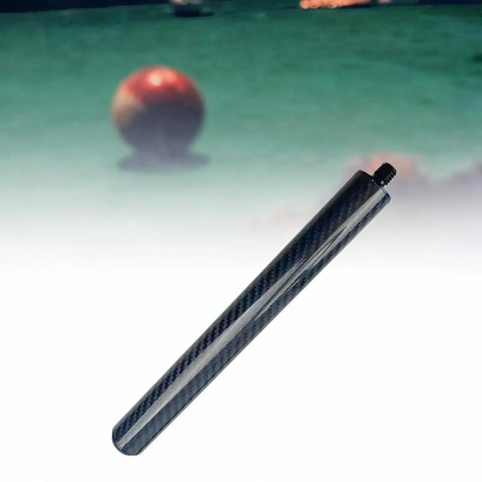 Billiard Pool Cue Extender Cue End Extender with Bag Carbon Fiber Billiard Stick Extension Lengthener for Outdoor Trainer Men