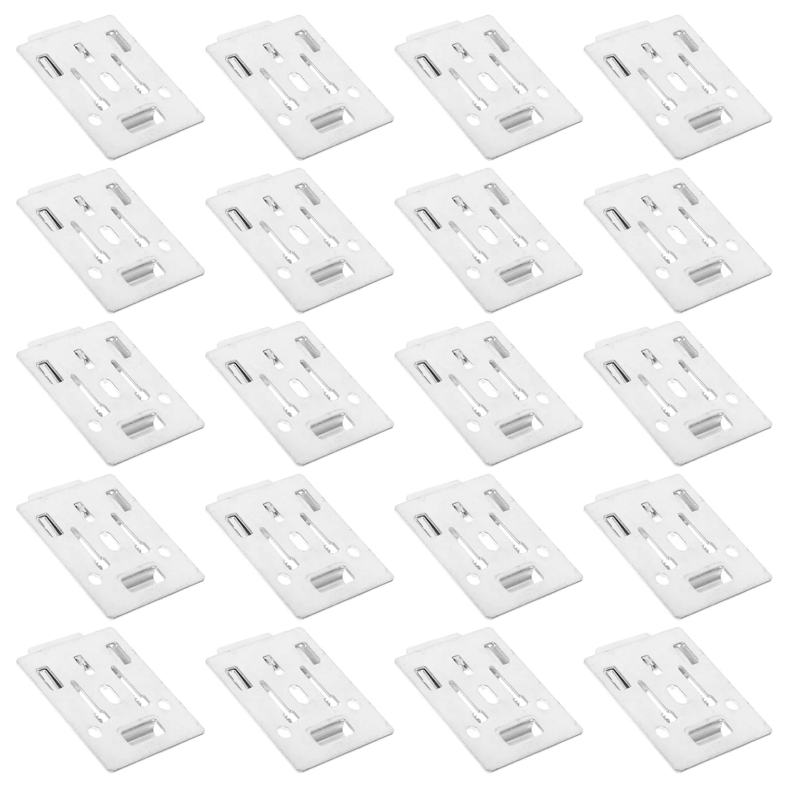 

20Pcs Roller Blind Fittings Installation Code Thick Metal Brackets Rust Resistant Roller Shade Curtain Mounting