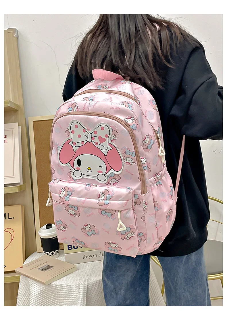 Sanrio Backpack Anime Kuromi Cinnamoroll My Melody Student Bag Large Capacity Women Bag For Children Girls Gift