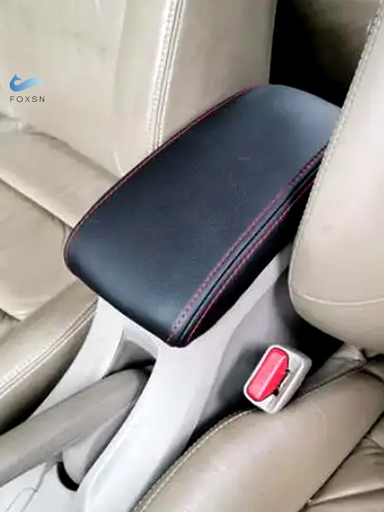 

For Honda City 2015 2016 2017 2018 Microfiber Leather Car Interior Center Control Armrest Box Case Cover Trim Accessories