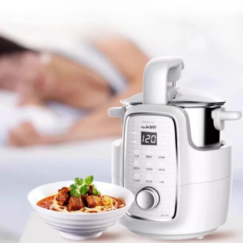 900W Cooking Machine Robot Electric Frying Pan Smoke Free Precise Temperature Control Intelligent Automatic Cooker Lazy Woks
