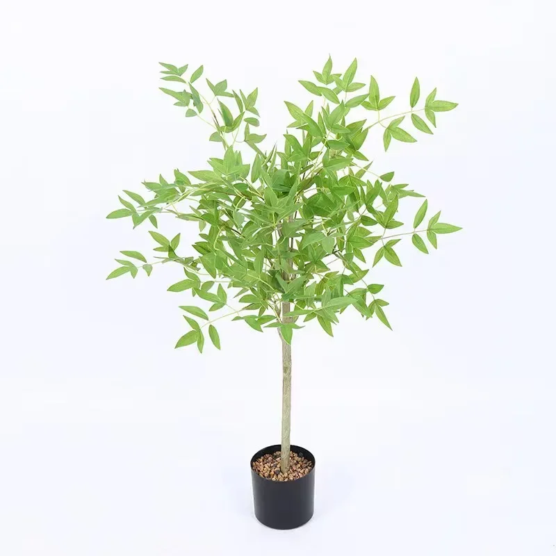 

Wood simulation green landscaping indoor and outdoor large fake tree window decoration scene layout bionic plant landscape