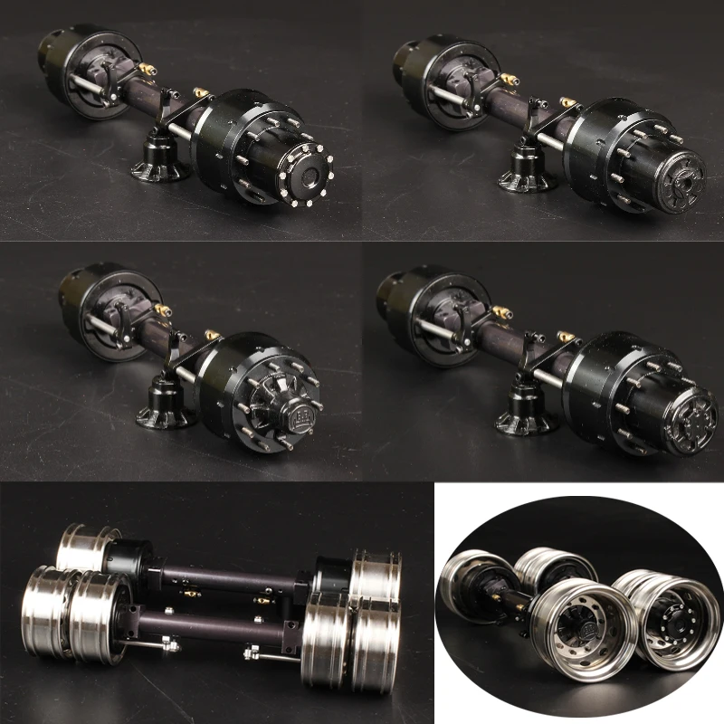 

1 шт. металлический черный Unpower Axial с тормозом для 1/14 Tamiya RC Truck Car Scania BENZ VOLVO BPW Diy Запчасти Игрушки