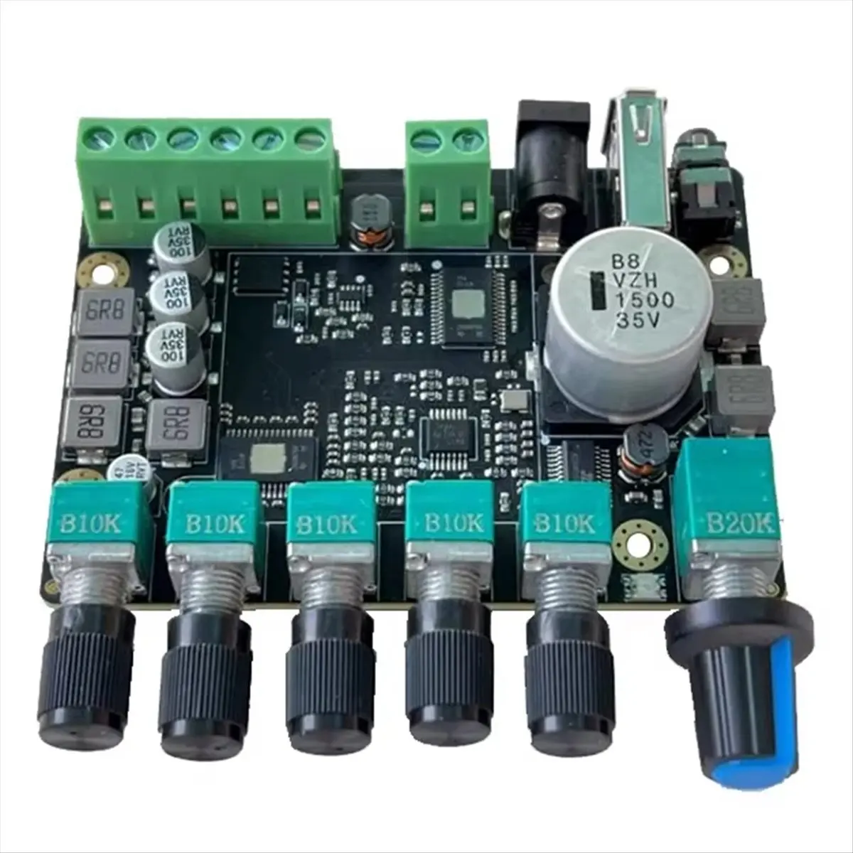 (ABDH) TPA3116 Bluetooth 2.1 Power Amplifier 2x50W+100W Subwoofer Adjustable Frequency Division Point Virtual Surround DC24V