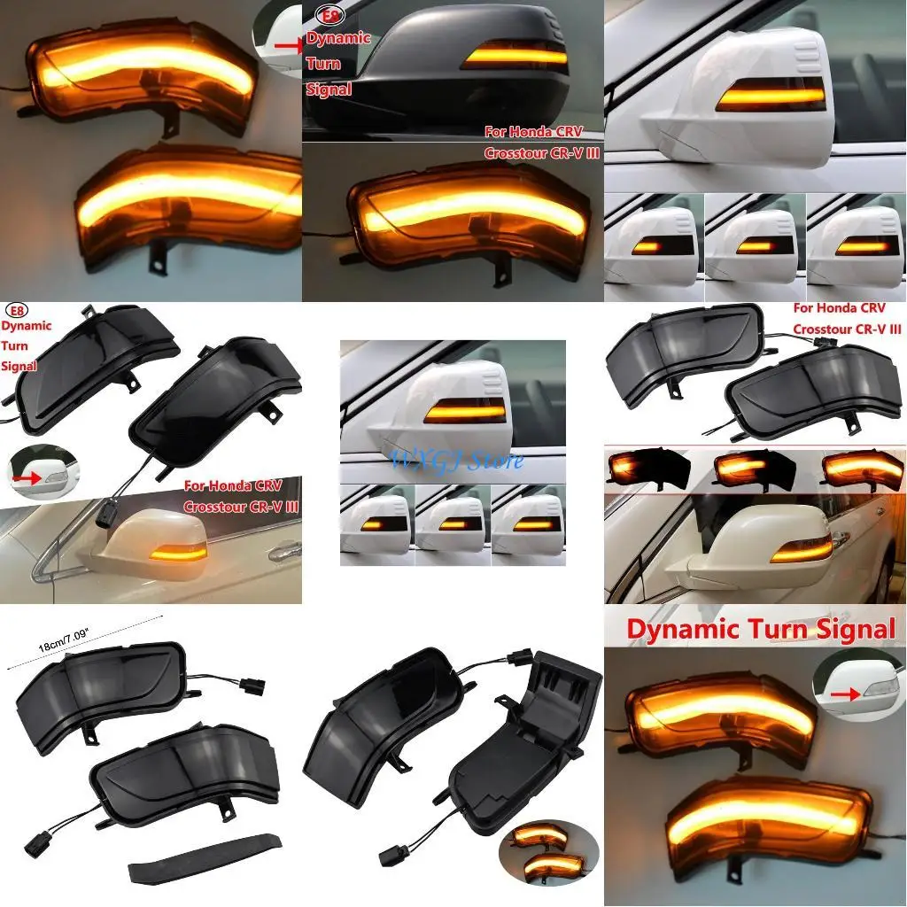 

37JE Auto Side Marker Indicators light Sequential Flash Turn Lamp for CRV RE1 RE2 RE4Crosstour