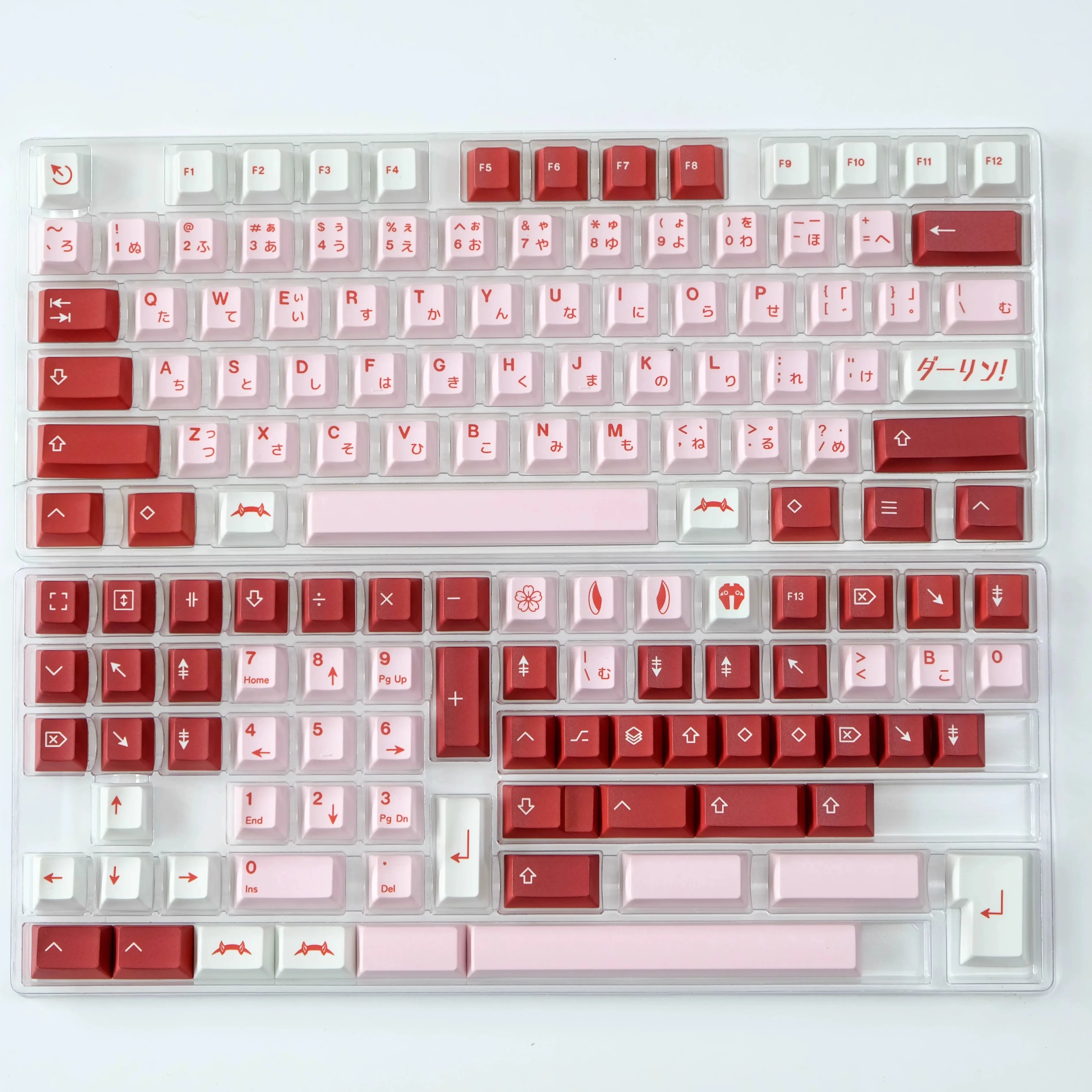 

Sublimation Original Mechanical Keyboard Keycap Customized Pink 143 Keys Full Set