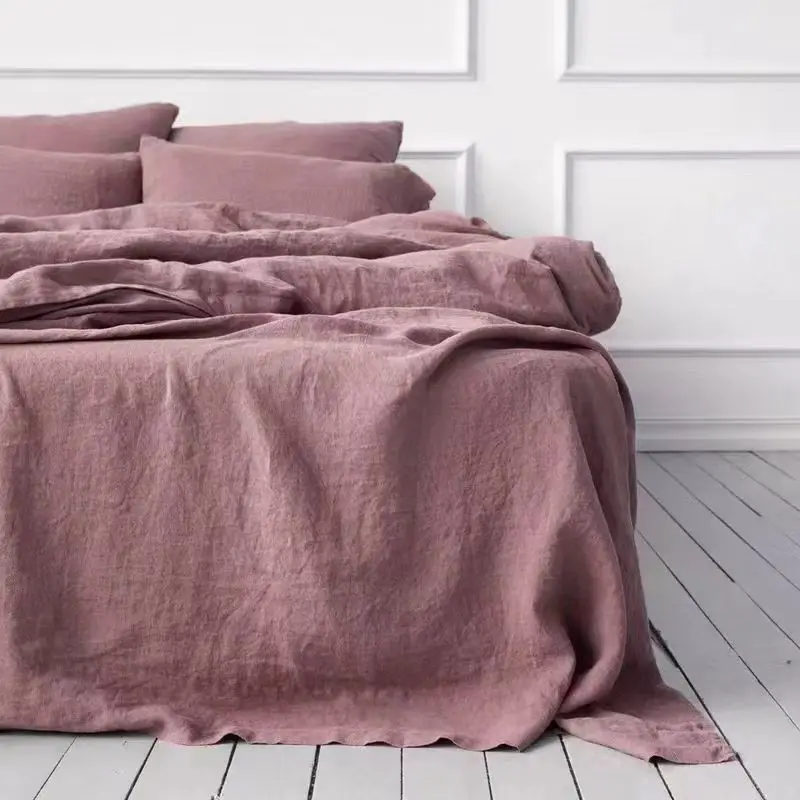 100% puur linnen laken Ultimate Comfort Elegance Vlakke laken Natuurlijk milieuvriendelijk Ademend Duurzaam Queen California King