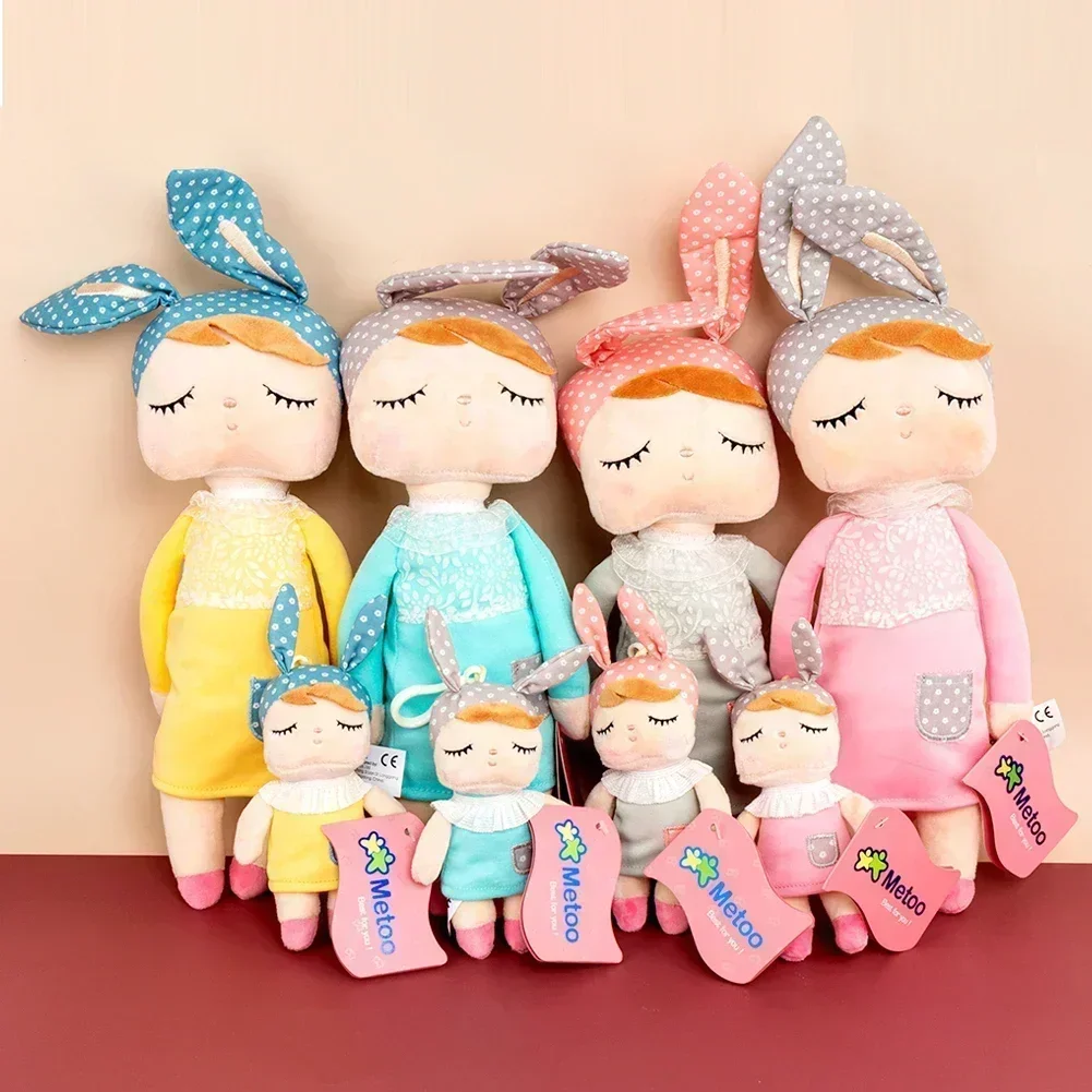 Metoo Original Angela Doll Cute Cartoon Plush Toys Set for Girls Baby Rabbit Beautiful Parent-child Angela Stuffed Toy for Kids