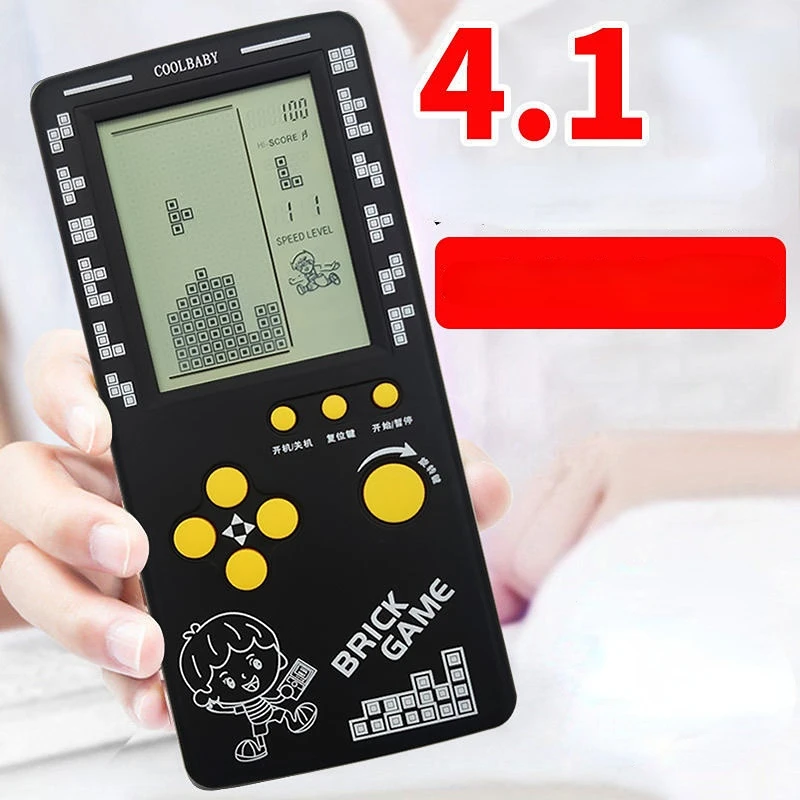 

4.1 Inch Large Screen Mini portable Classic Handheld Game Machine Brick Game Kids Game Machine Toy With Game Music Playback